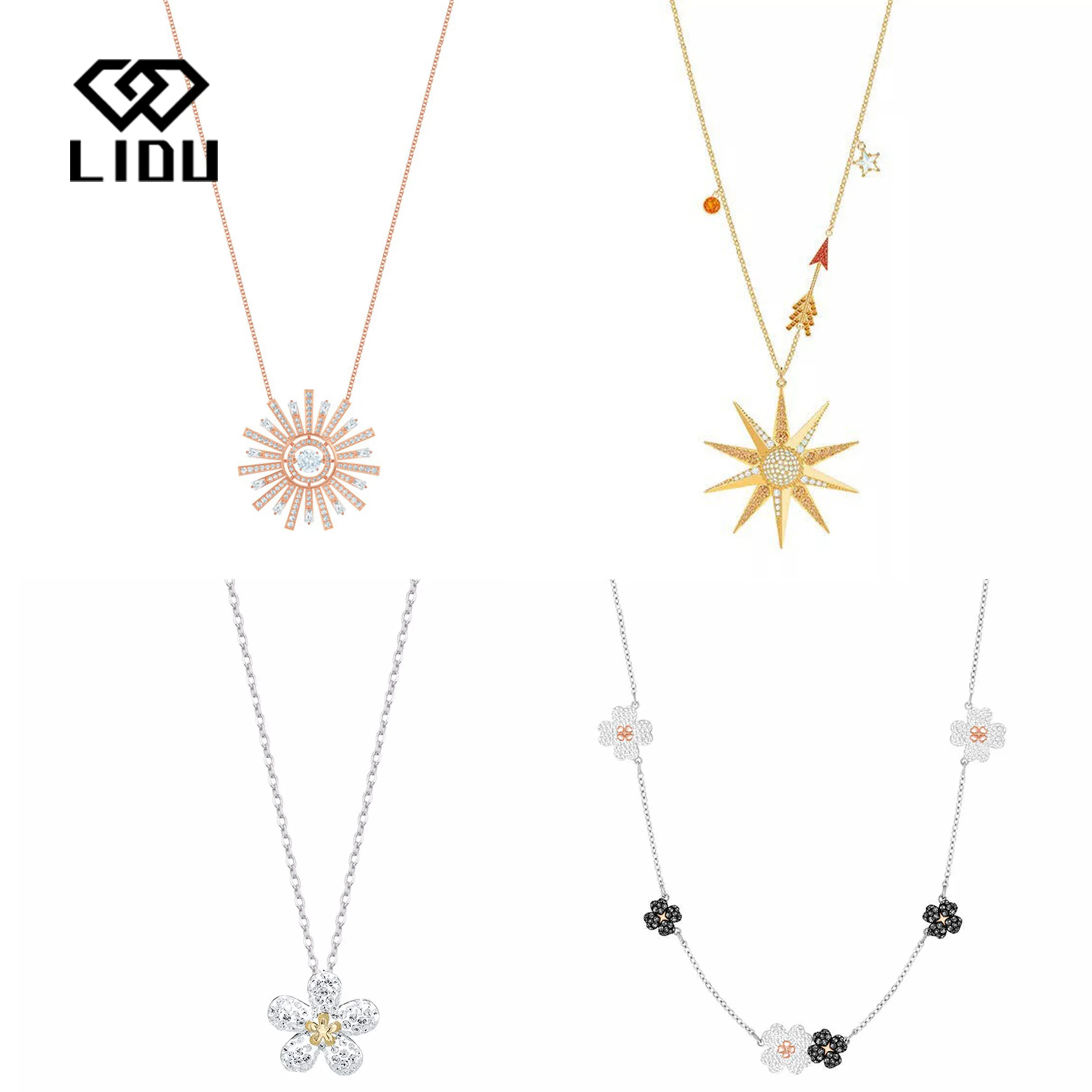 

LIDU High Quality Simple Fashion Exquisite Sunflower Necklace Gifts To Friends Free Mail Manufacturers Wholesale