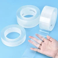 135m 3cm transparent no trace acrylic waterproof adhesive tape cleanable reusable nano double sided tape cosas de cocina