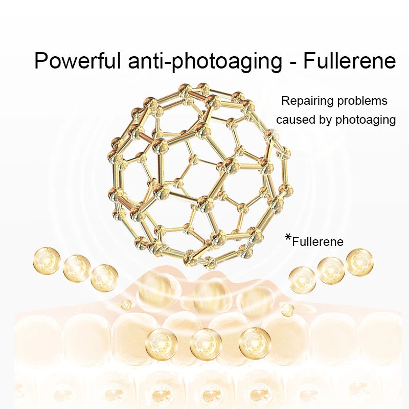 Fonce Fullerene оригинальная Увлажняющая сыворотка для лица 28 бутылок Осветляющий укрепляющий Осветляющий мелкий ампул
