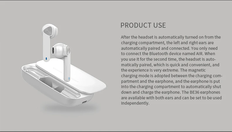 BE36 Bluetooth наушники сенсорное управление Авто сопряжение слайд зарядная коробка TWS беспроводные мини наушники для iPhone 11 Pro i12 i7 i9s