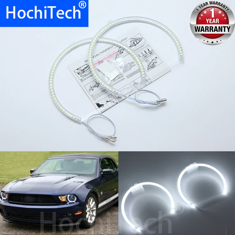 

Ultra bright SMD white LED angel eyes halo ring kit daytime running light DRL For ford mustang 2010 2011 2012 Car Styling