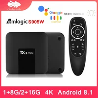 tx3 mini tv box android 8 1 amlogic s905w tv box dual wifi with bt smart tv h 265 tv 4k smart set top box media player 2g 16g