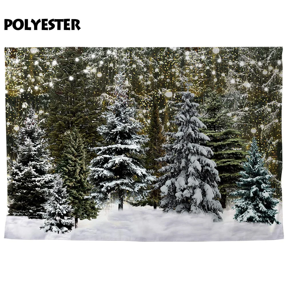 Allenjoy зимний фон для фотографирования лес фон для фотосъемки Рождественская елка год Блестящий Фон для фотосъемки фотостудия фотозонт Фотофон