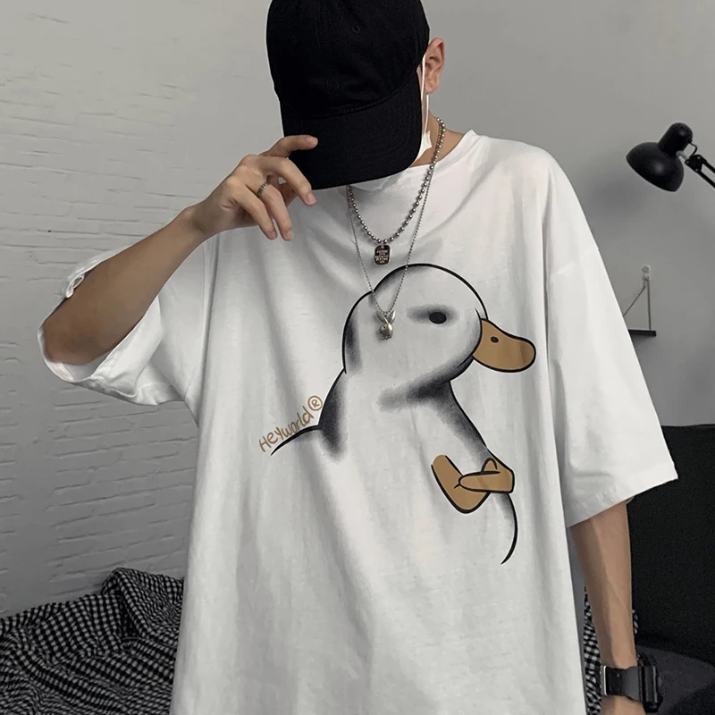 

Funny Anime Graphic Oversiezed Unisex Harajuku 100% Cotton T Shirt Summer Short Sleeve Men Top 2022 New Kawaii Woman Clothing