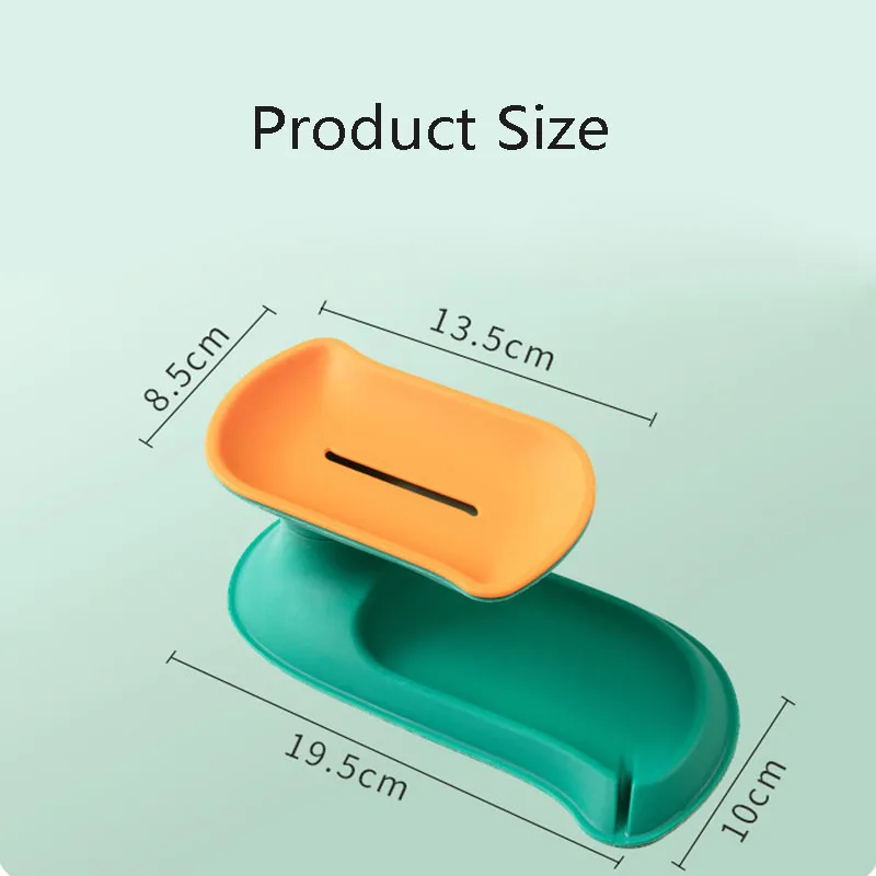 

Double Drain Soap Dish Household Bathroom Creative Portable Soap Tray Bathroom Soap Rack Kitchen Storage Box