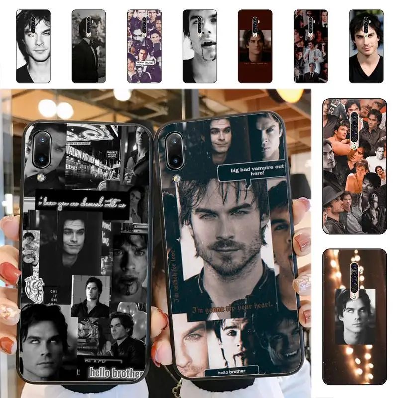 

YNDFCNB The Vampire Diaries Damon Salvatore Phone Case for Vivo Y91C Y11 17 19 53 81 31 91 55 V17 11i 9 for oppo