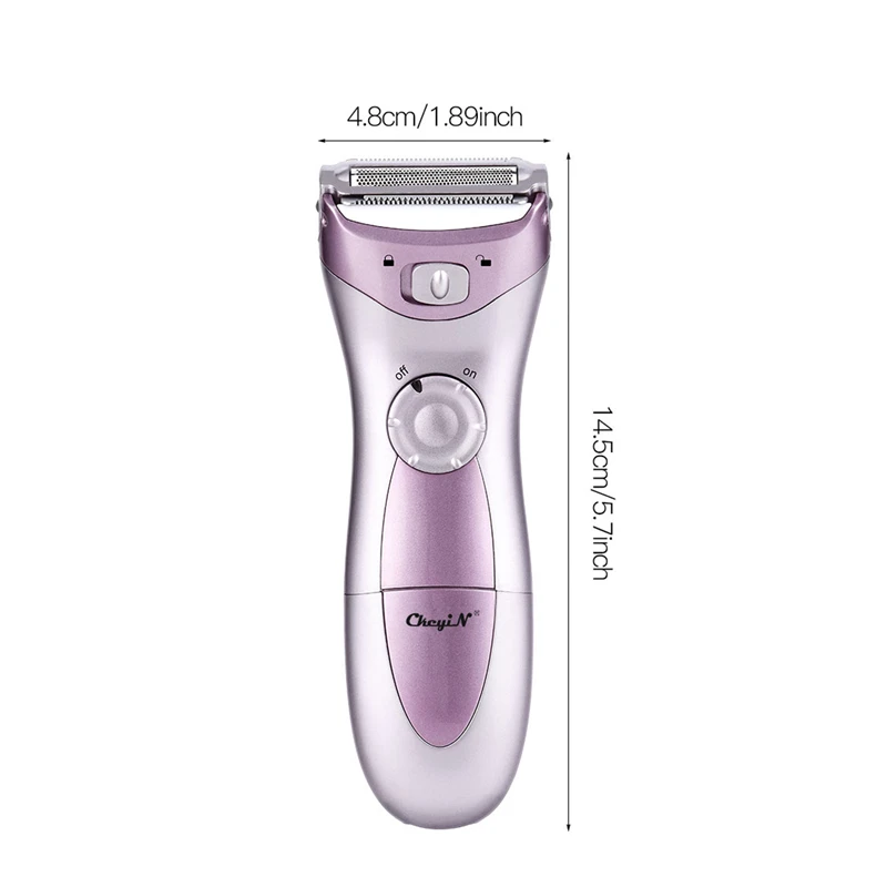 Battery Powered Lady Shaver Women Epilator Waterproof Bikini Leg Armpit Hair Removal Depilation Body Trimmer Razor No Pain | Бытовая
