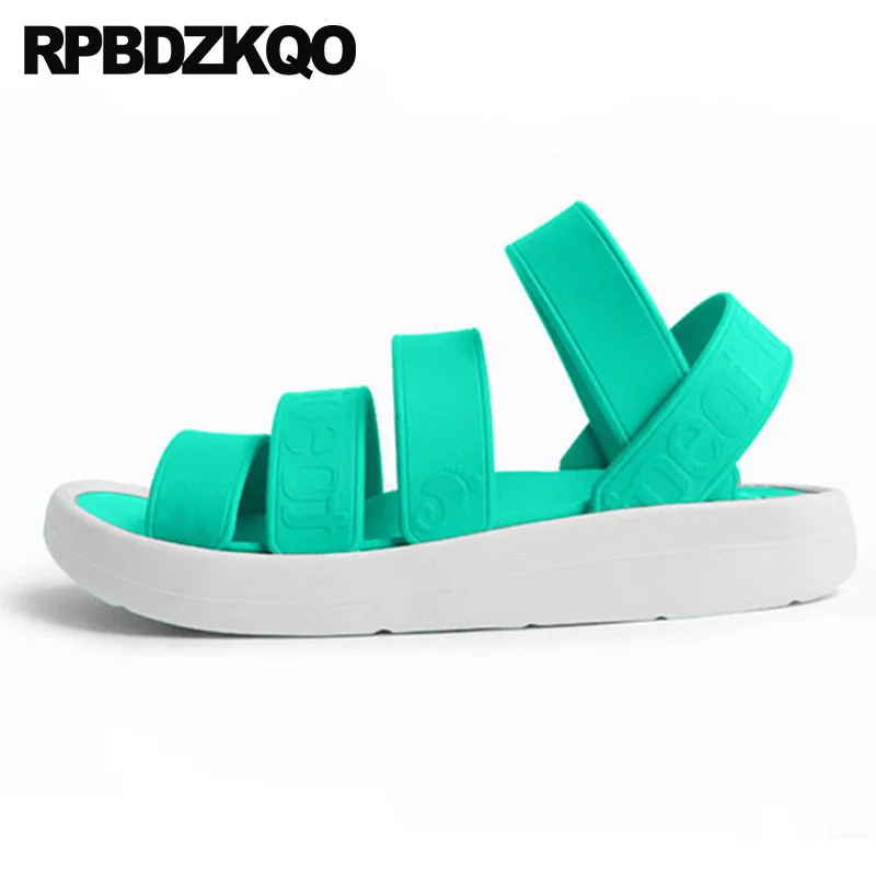 Сандалии гладиаторы мужские с открытым носком босоножки из резины сланцы обувь в