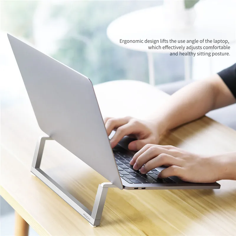 Подставка для ноутбука ROCK складной алюминиевый держатель настольный органайзер