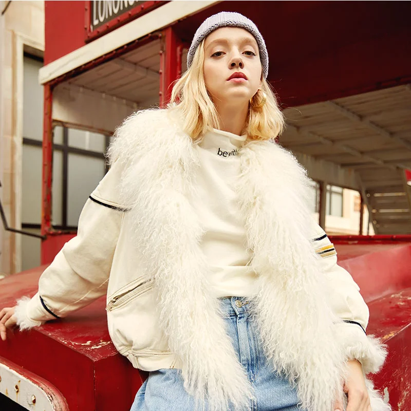 2020 зимние джинсовые пуховики с блестками модные шерстяные женские пальто