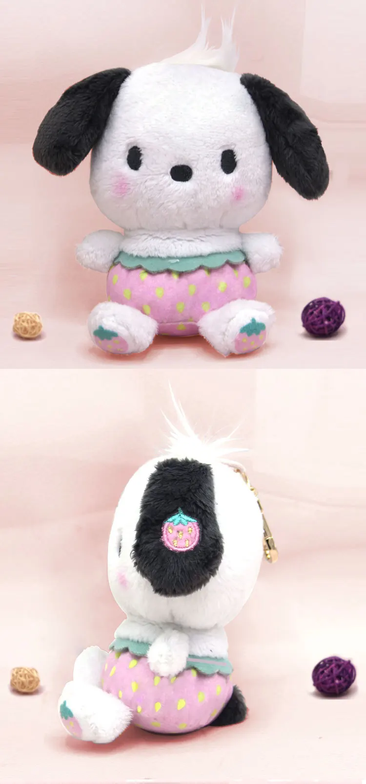 Японская веб-звезда ins sanrio Клубника HelloKitty Cinnamoroll плюшевые игрушки Мелодия плюшевый кулон пудинг PC Собака висячая пряжка