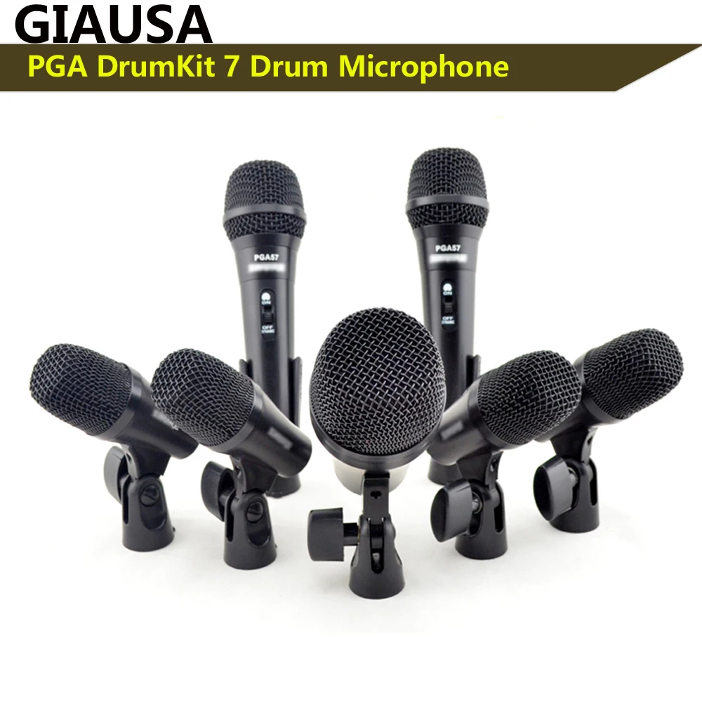 

Микрофон PGA, барабан 7, фотодинамический проводной микрофон, фотоэлемент PGA52 x 1 , PGA56 x 4 , PGA57 x 2