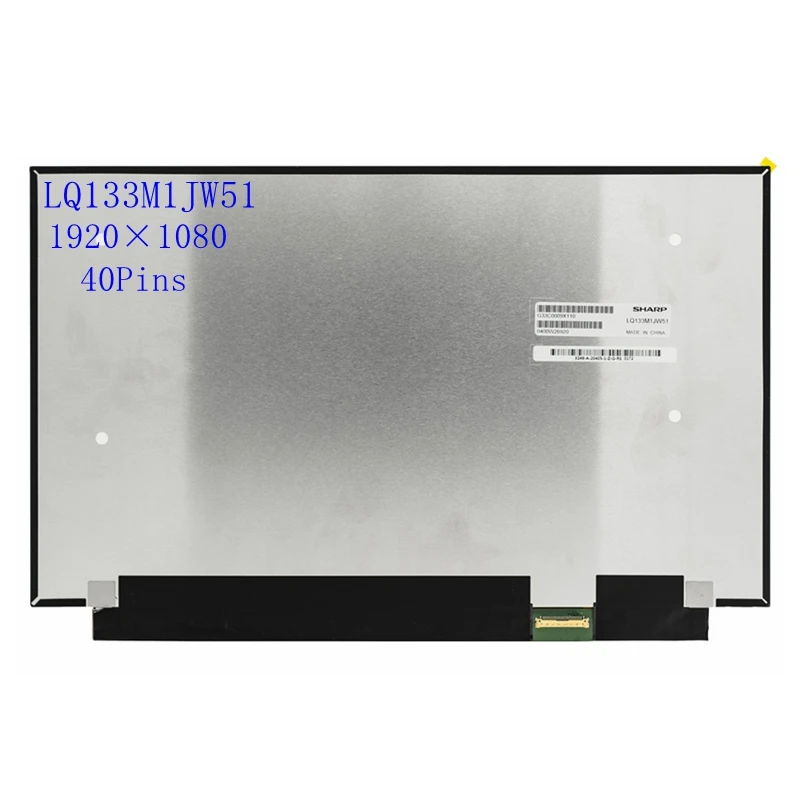 

13.3" IPS Laptop Touch Screen LQ133M1JW51 Lcd Display Matrix Panel FHD 1920x1080 40Pins eDP