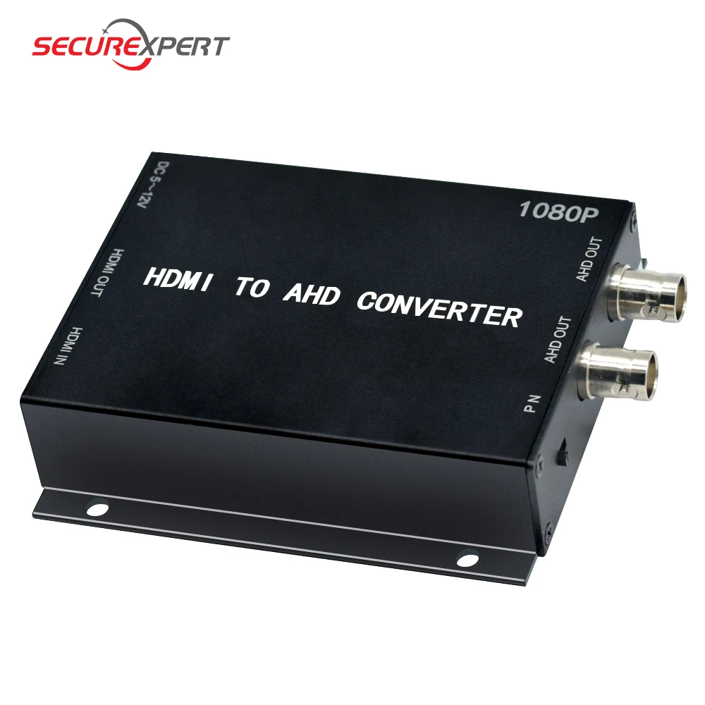 HD 1080P HDMI to AHD video signal Mini video Converter Adapter HDMI loop with 2CH AHD output Converter CCTV security system