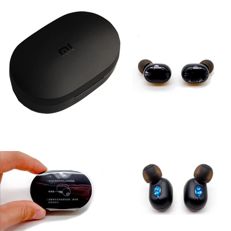 Xiaomi Redmi наушники Bluetooth 5,0 гарнитура TWS настоящая Беспроводная стерео SBC Leuke мини светильник Oortelefoon Автоматическая перезагрузка