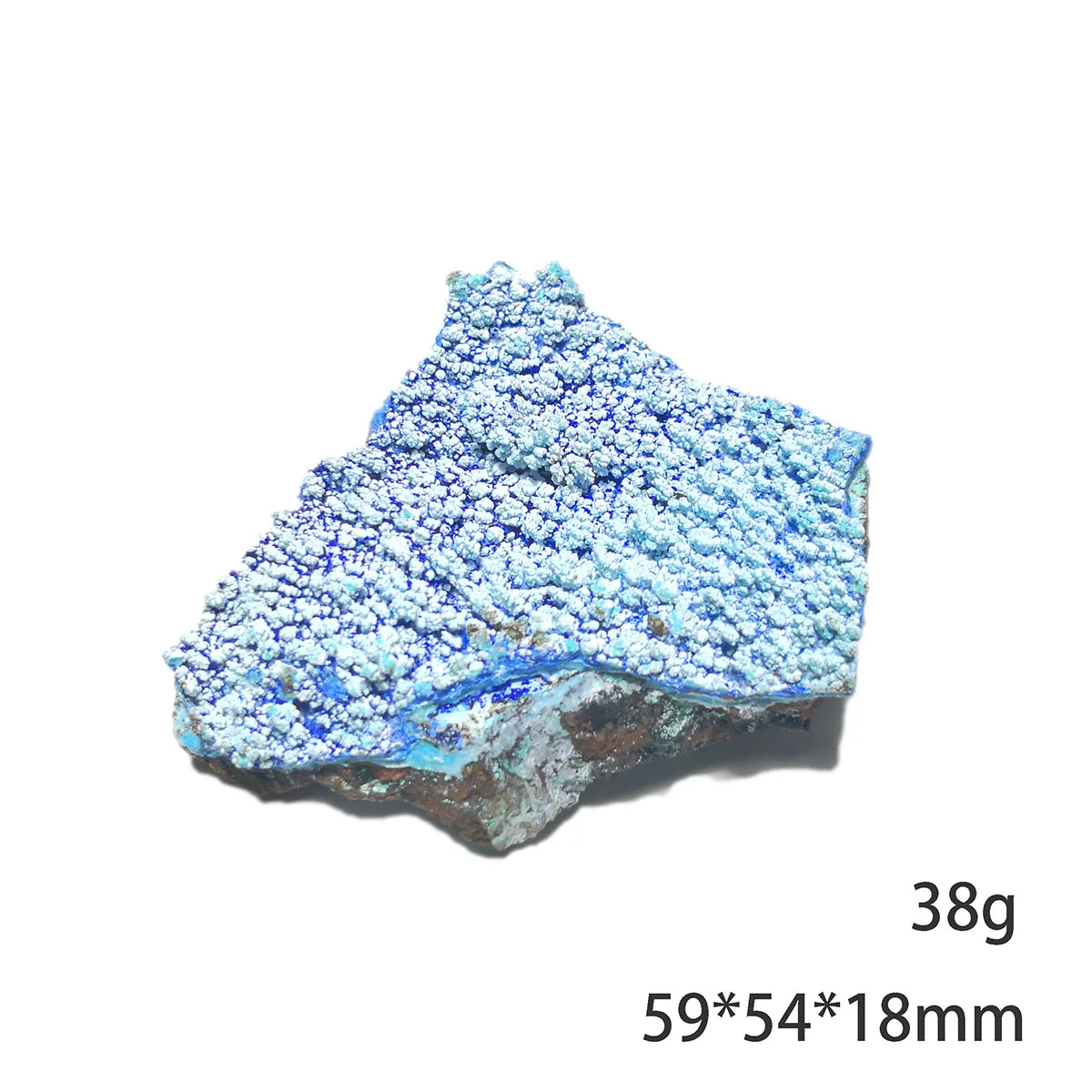 

38 г C1-3b Природный камень Gibbsite Азурит минеральный кристалл образец подарок украшение из провинции Юньнань Китай