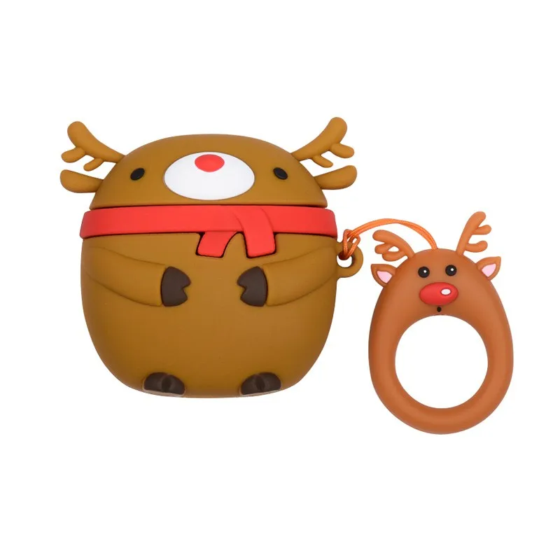Cute Santa Claus Silicon Case Portect Cover Wireless Earphone AccessoriesFor AirPods | Электроника
