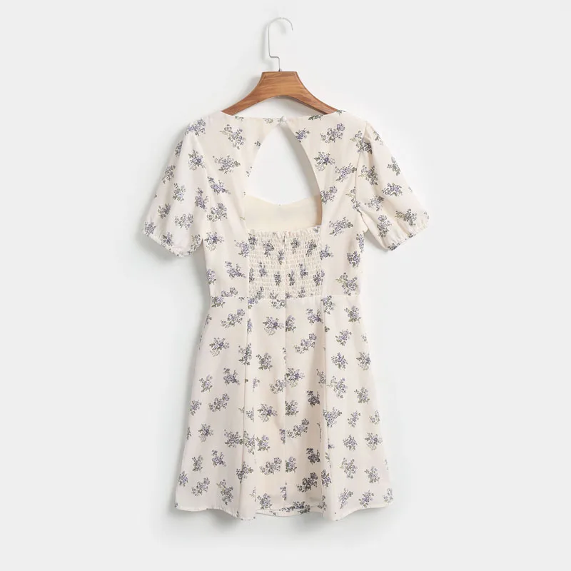 Женское Повседневное платье с цветочным принтом летнее обтягивающее