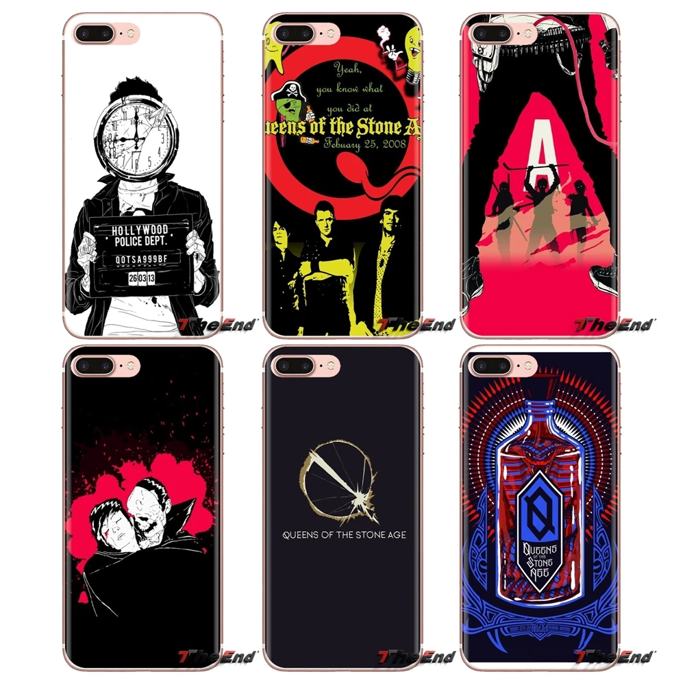 Queens Of The Stone Age силиконовый чехол сумка для samsung Galaxy S2 S3 S4 S5 MINI S6 S7 edge S8 S9 Plus Note 2 3 4 5 8