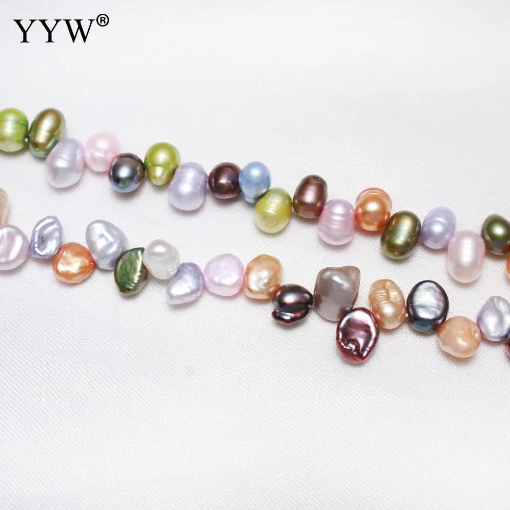 6 8 мм Разноцветные пресноводный жемчуг бусины в виде шариков ААА 100% натуральный
