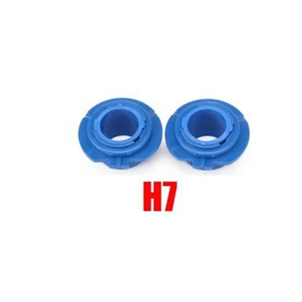 

2 Pcs Car Headlight Bulb Base LED Lamp Holder Bracket Base Retainer Blue LED Card Holder Accessories H7 H4 9006-HB4 9005-HB3