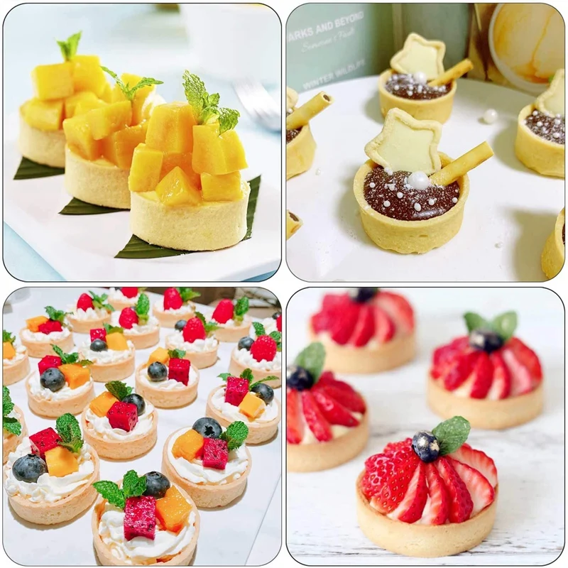 6 различных размеров Tart кольцо Нижняя башня пирог формы выпечки инструменты