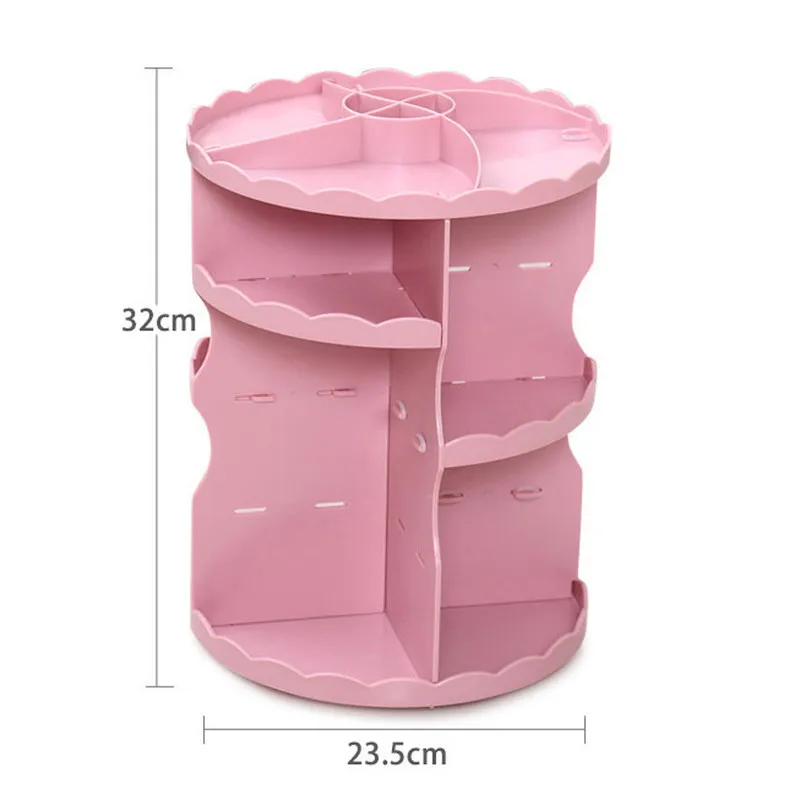 Вращающийся на 360 градусов косметический Органайзер для макияжа DIY Съемный