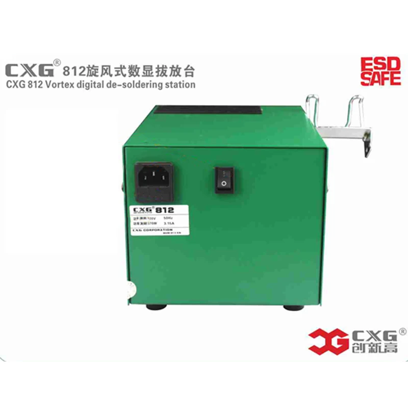 CXG 812 ОУР фена паяльная станция Циклон постоянного Температура цифровой Дисплей 2