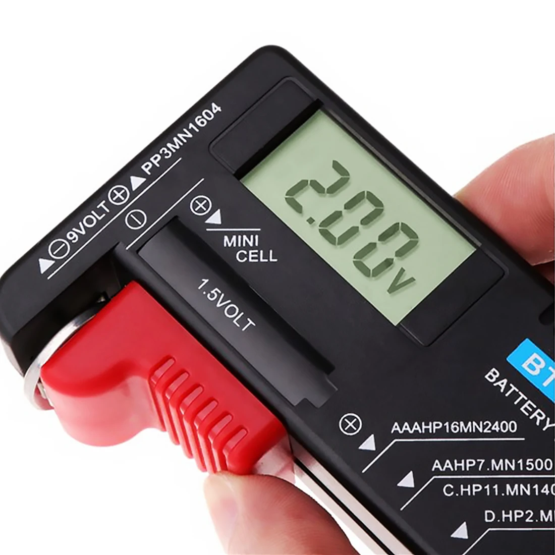 

Hot BT-168 PRO AA/AAA/C/D/9/1.5V batteries Universal Button Cell Battery Colour Coded Meter Indicate Volt Tester Checker Power