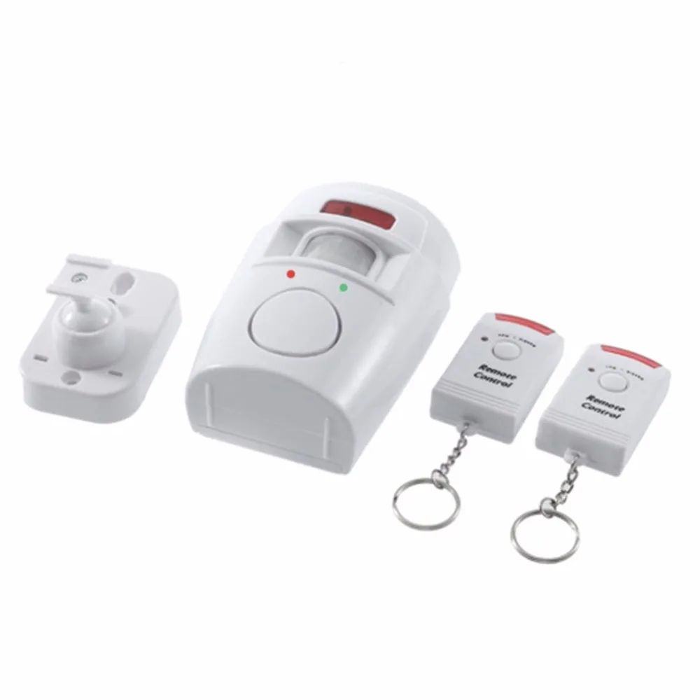 

Wireless Remote Controlled Mini Alarm with IR Infrared Motion Sensor Detector & 105dB Loud Siren For Home Security Anti-Theft
