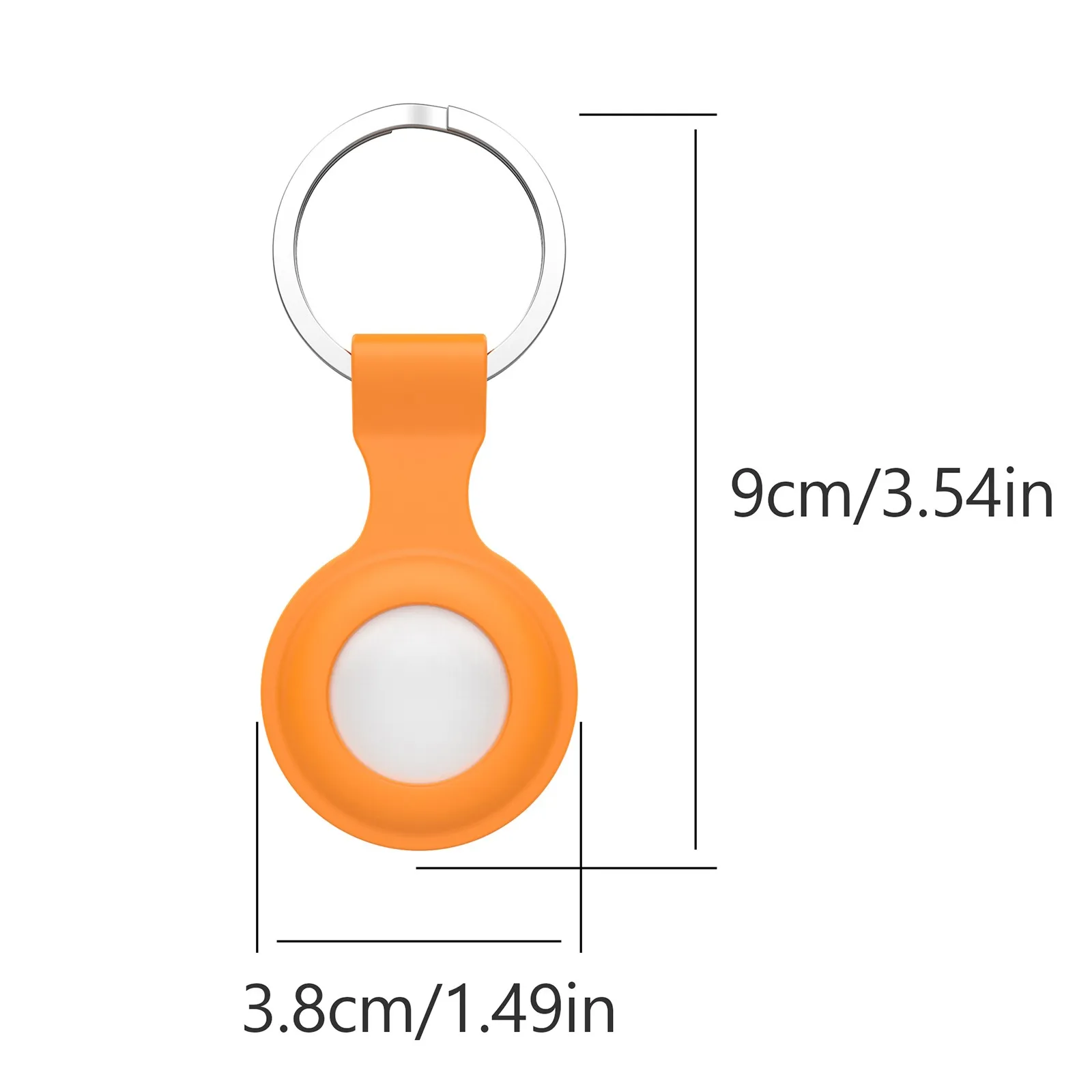 

New For Apple Airtags Liquid Silicone Protective Sleeve For Apple Locator Tracker Anti-lost Device Keychain Protective Sleeve