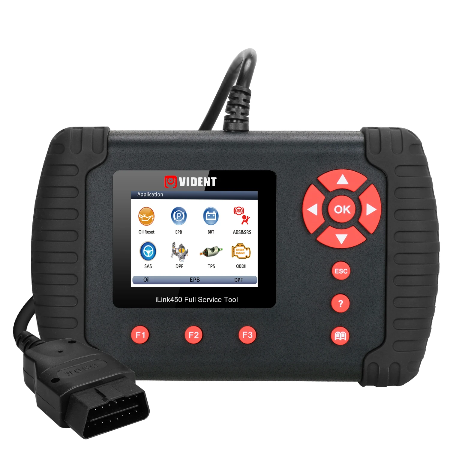 Vident iLink450 OBD2 автомобильный диагностический сканер ABS подушка безопасности