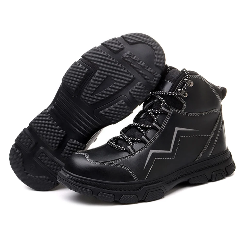 

Newest Steel Toe Boots for Men Work Safety Shoes Steel Toe Indestructible Shoes Puncture Proof Waterproof