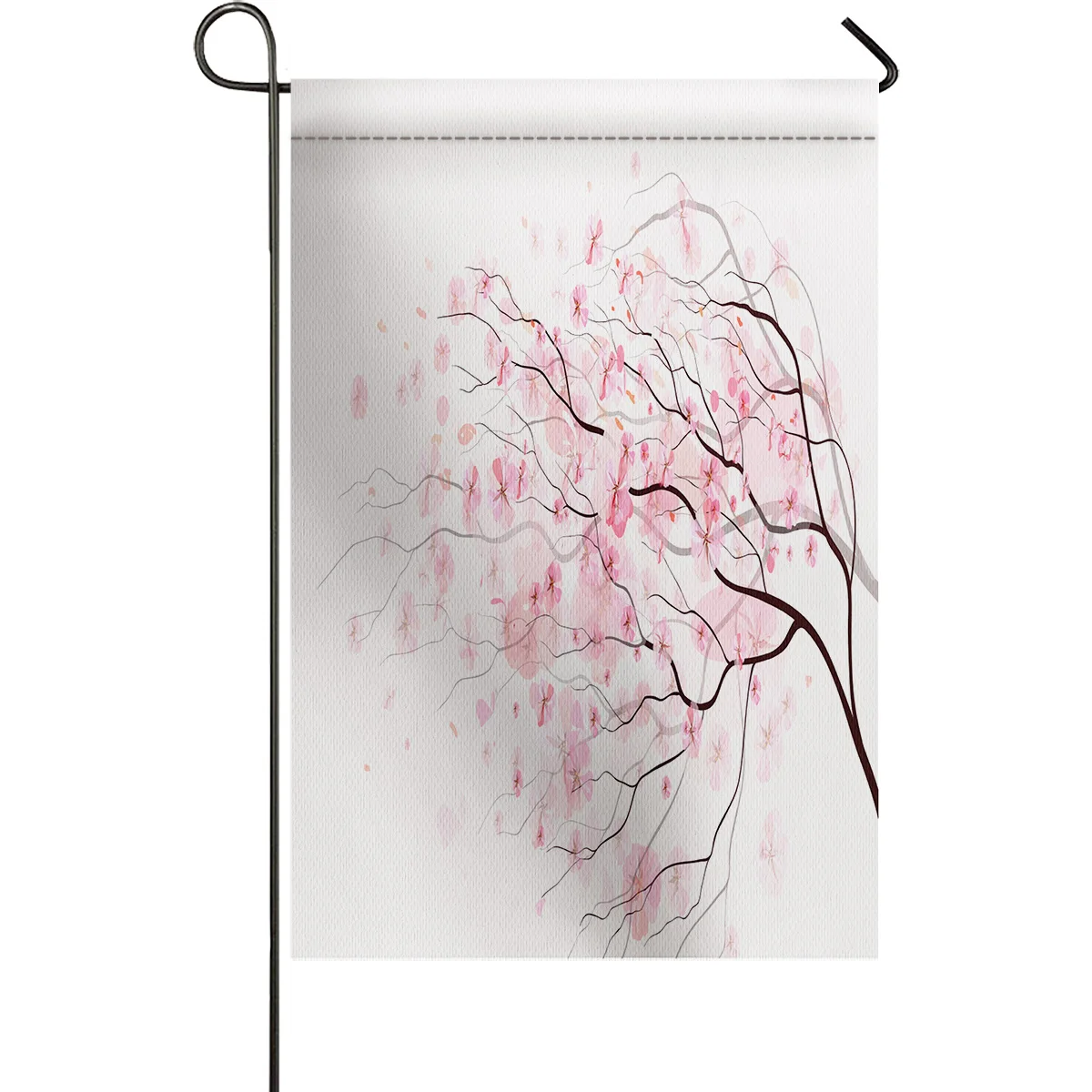 Садовый флаг красивые вишневые ветви дерева дом двухсторонний полиэстер для