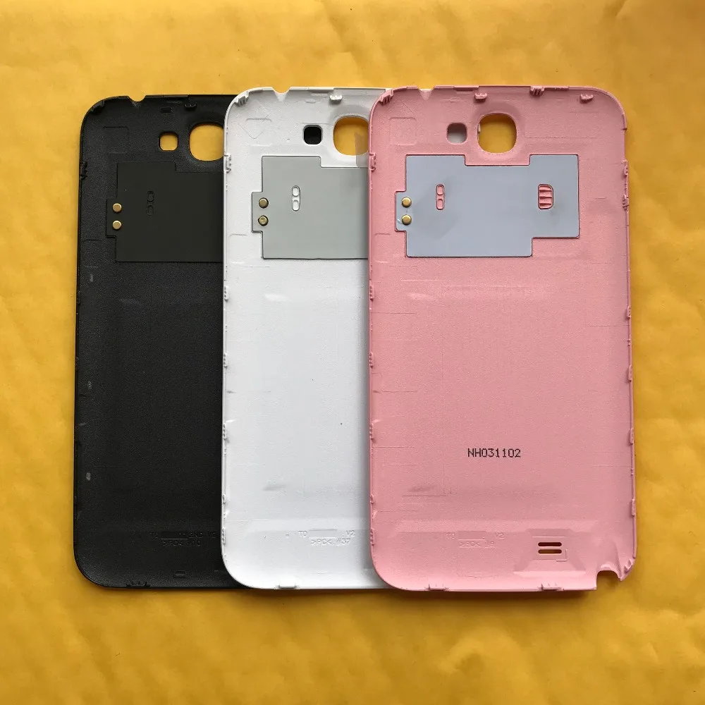 Закаленное стекло + оригинальная задняя крышка аккумулятора для Samsung Galaxy Note 2 II N7100