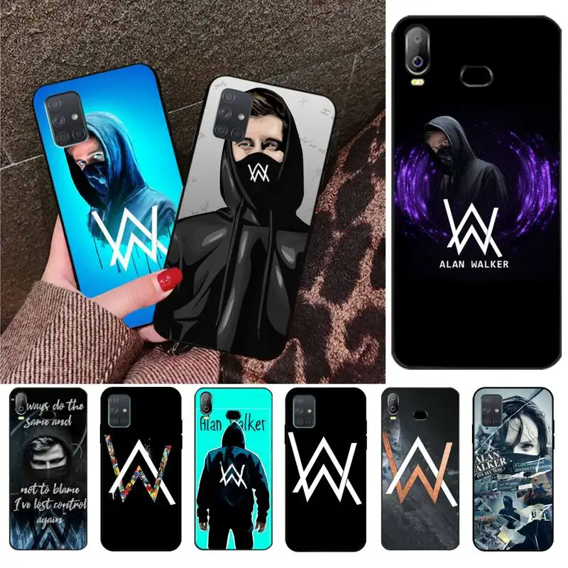 Мягкий резиновый чехол для телефона Alan walker DJ Samsung Galaxy A21S A01 A11 A31 A81 A10 A20E A30 A40 A50 A70 A80