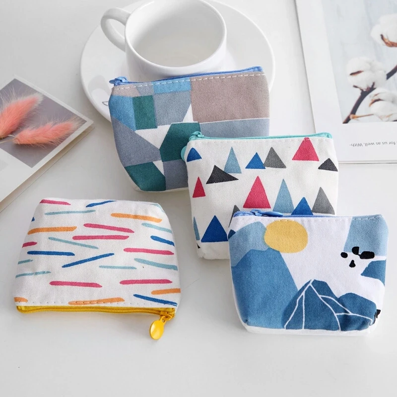 2 шт. кошельки маленькая сумка кошелек для монет тканевый Кошелек леди модный