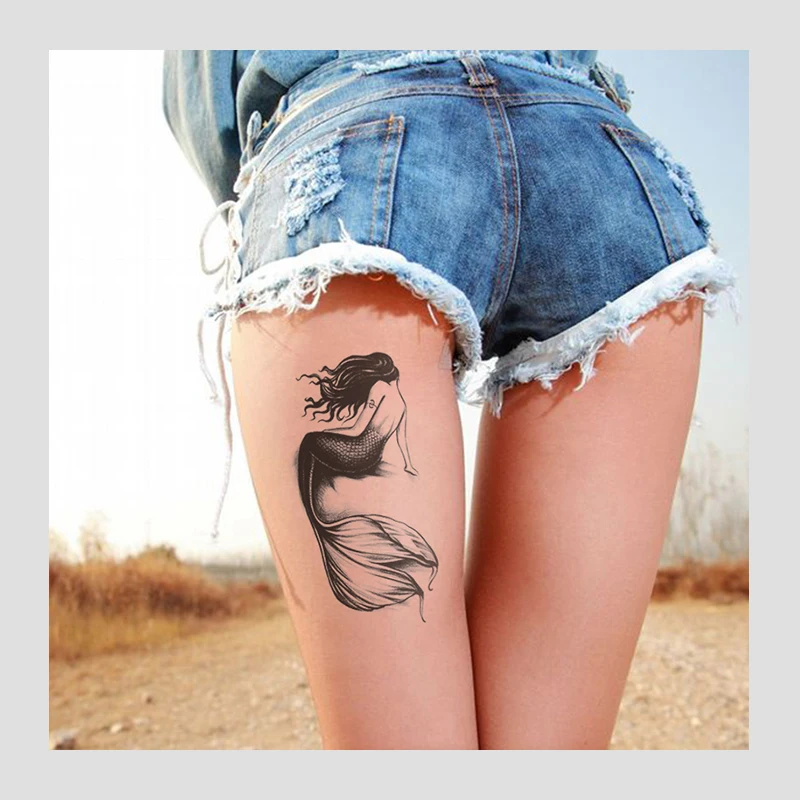 Водостойкие Временные татуировки летние пляжные женские на руку ногу ключицы