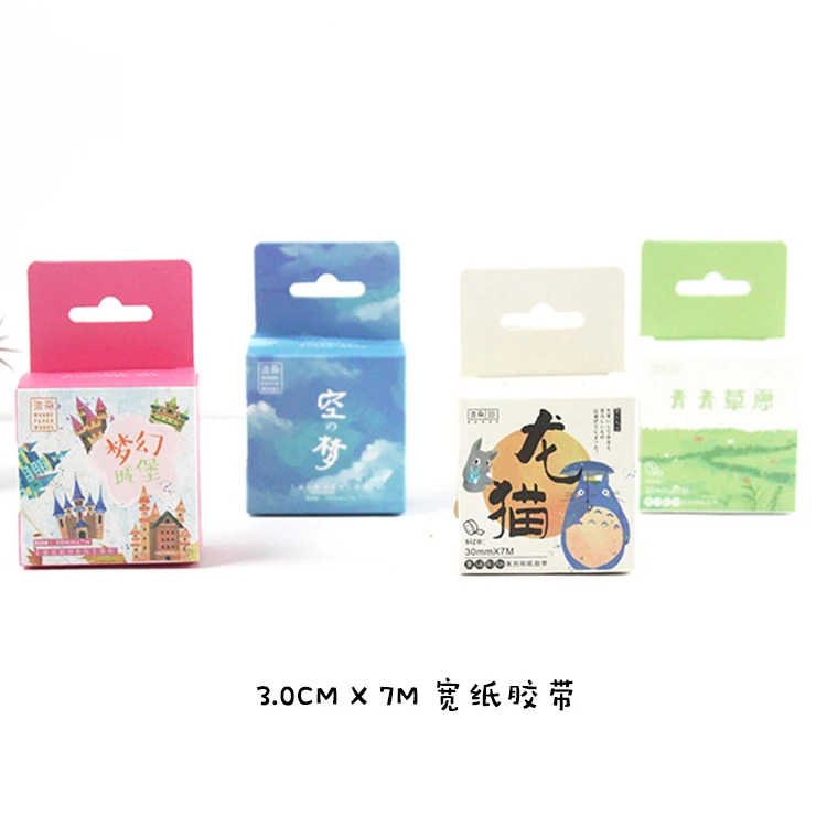 1 рулон/набор японская васи лента мультфильм милые Декоративные Маскирующие