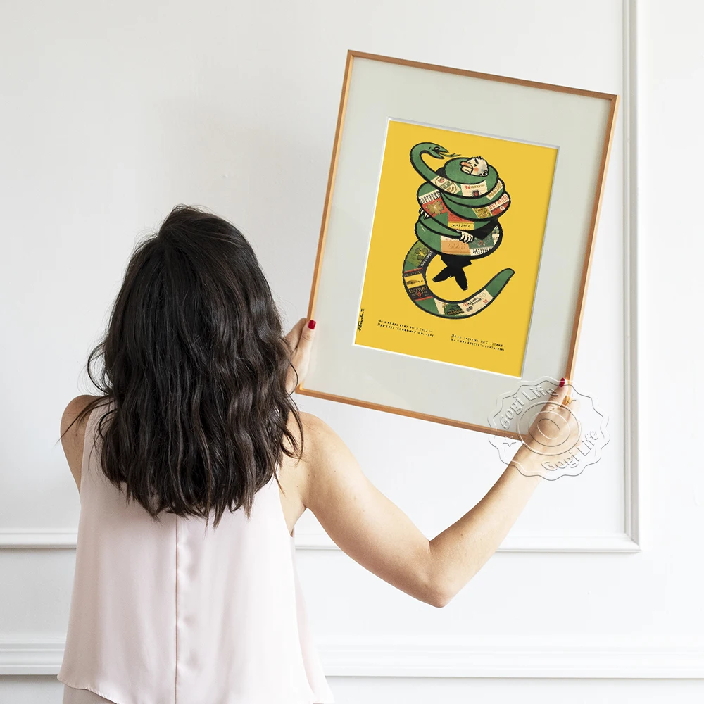 Советский антиспиртовой постер винтажные художественные принты