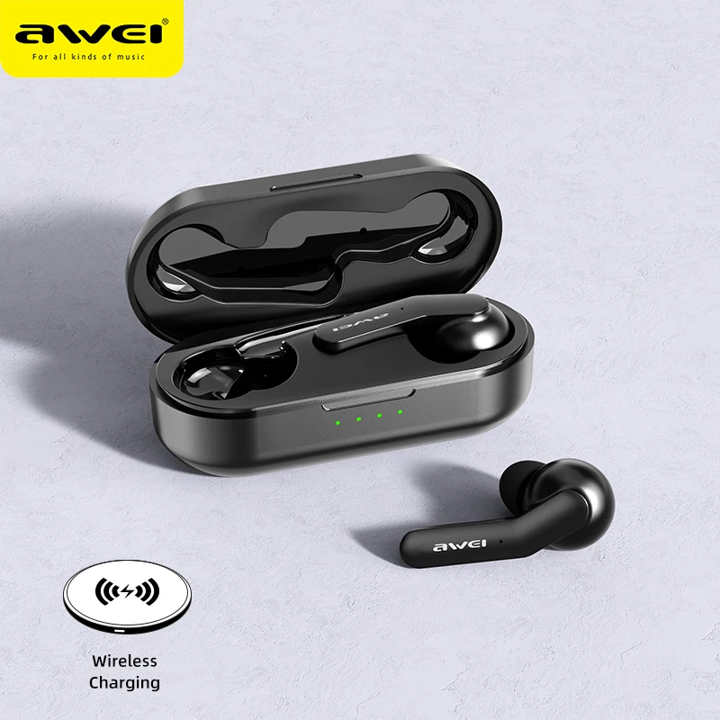 Беспроводные Наушники AWEI T10 TWS bluetooth-наушники с шумоподавлением HiFi бас микрофоном