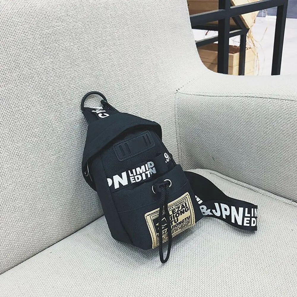 Bags For Men Women Streetwear Casual Nylon Crossbody Shoulder Chest Cycle Sling Bag Daily Travel Handbags | Багаж и сумки