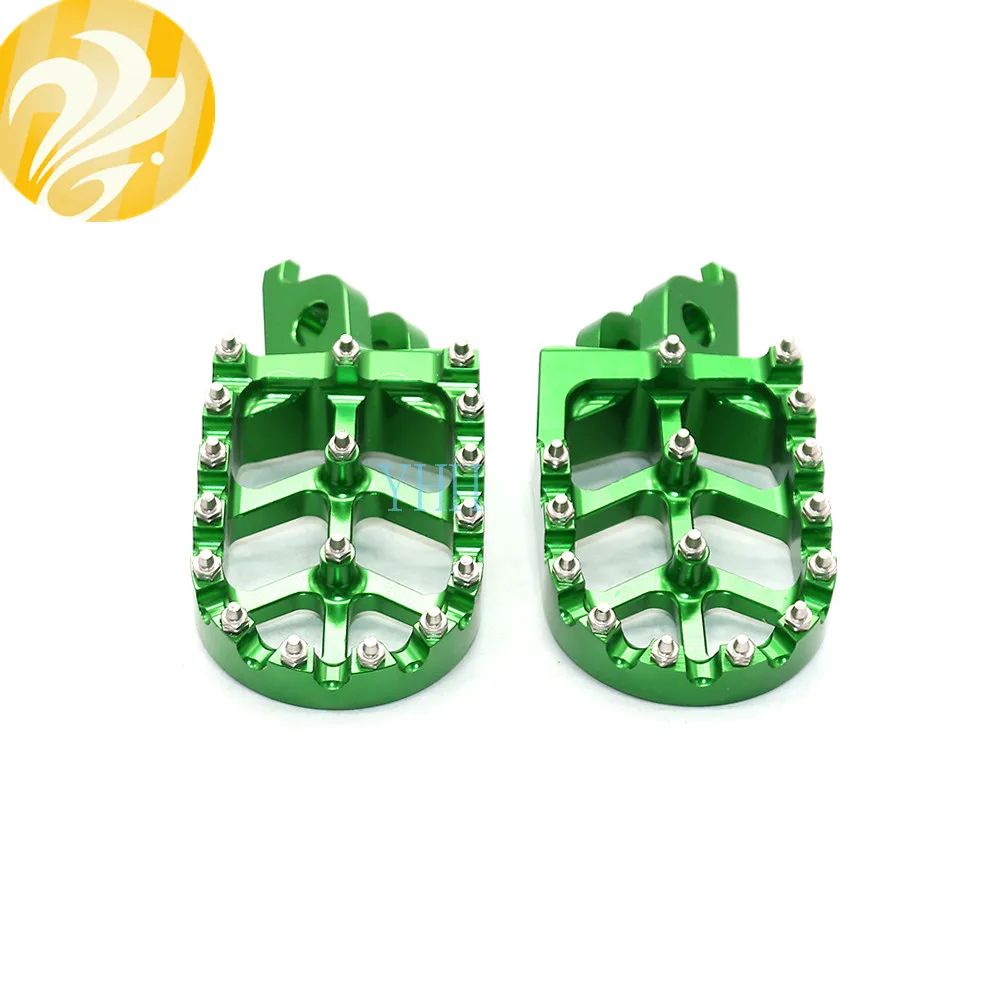 Пара ЧПУ подножки педали Подставки Для Kawasaki KX250F KX450F KX250 KX450 KLX450R KX 250F 450F 250 450 KLX 450R 2008
