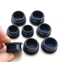 blackwhite snap on silicone rubber blanking end plugs hole caps tube inserts bung 2 5mm14mm
