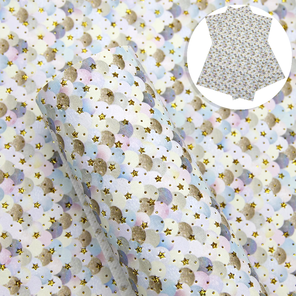 20*33 см геометрические буквы со звездным рисунком блестящая искусственная кожа