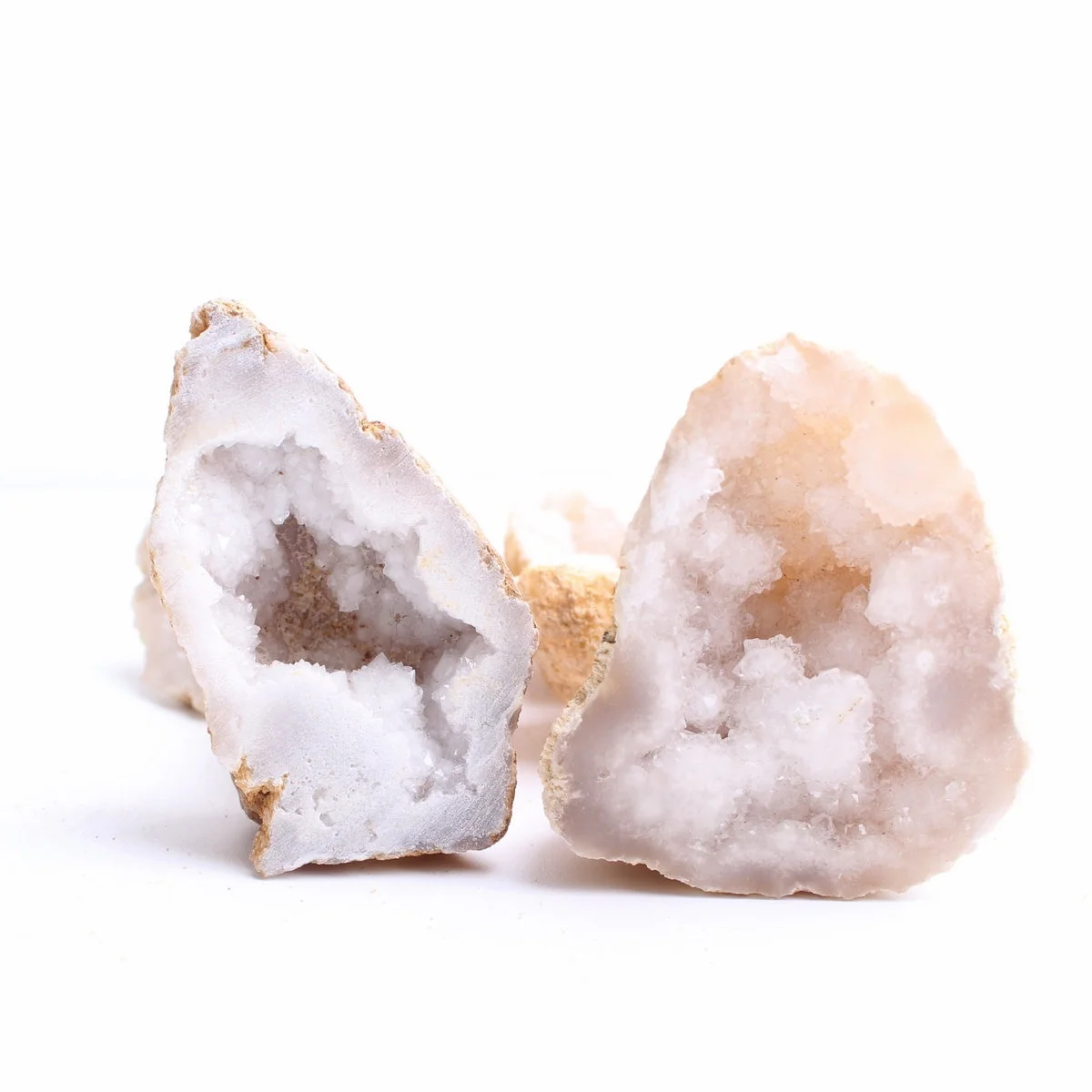 1PC Natural White Agate Crystal Geode Hole Mineral Specimen Contains Clean Clusters Beautiful Stones and Crystals | Дом и сад