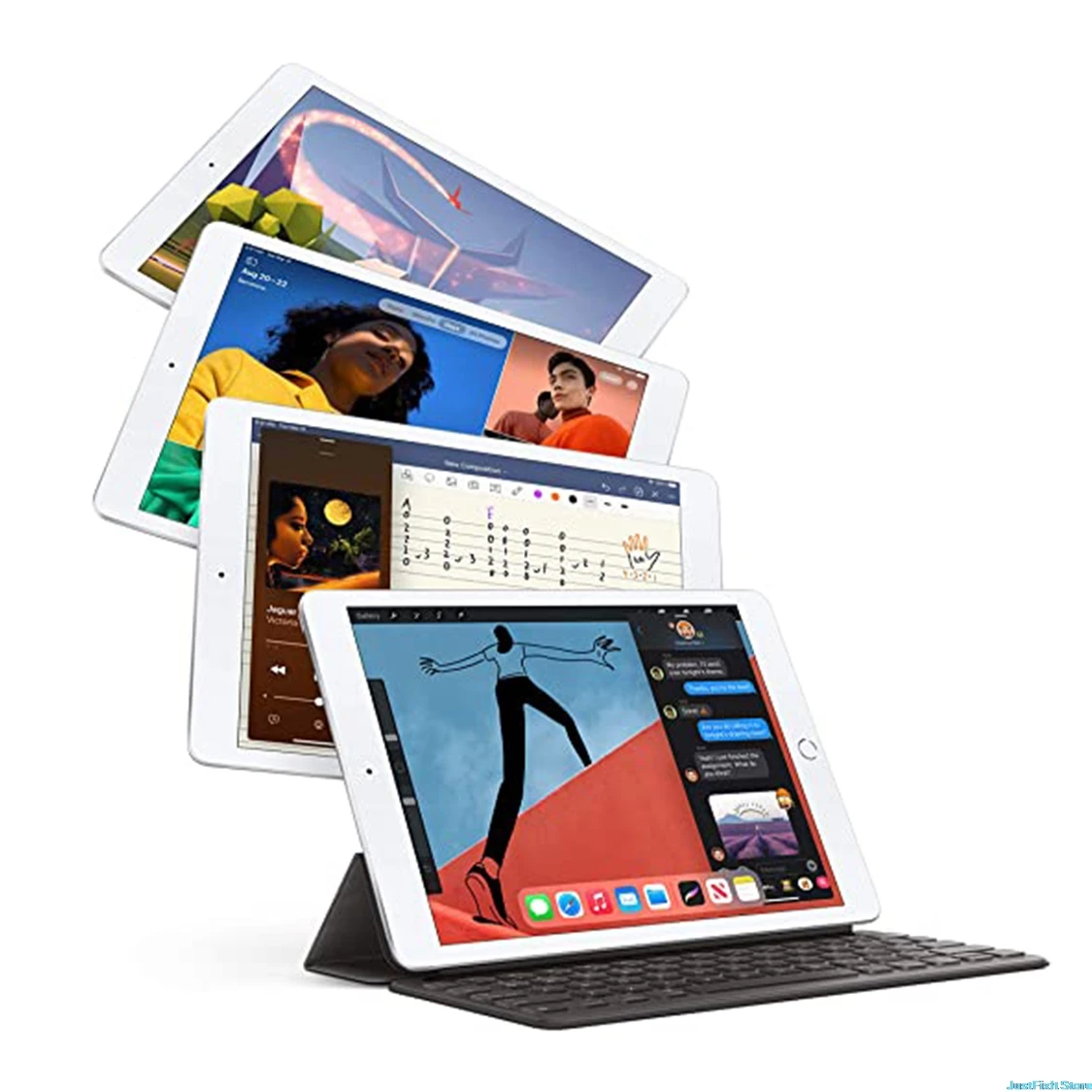 Новинка 2020 Apple IPad 8 серебристый (10 2 дюйма Wi-Fi 128 ГБ)-(8-го поколения) | Компьютеры и