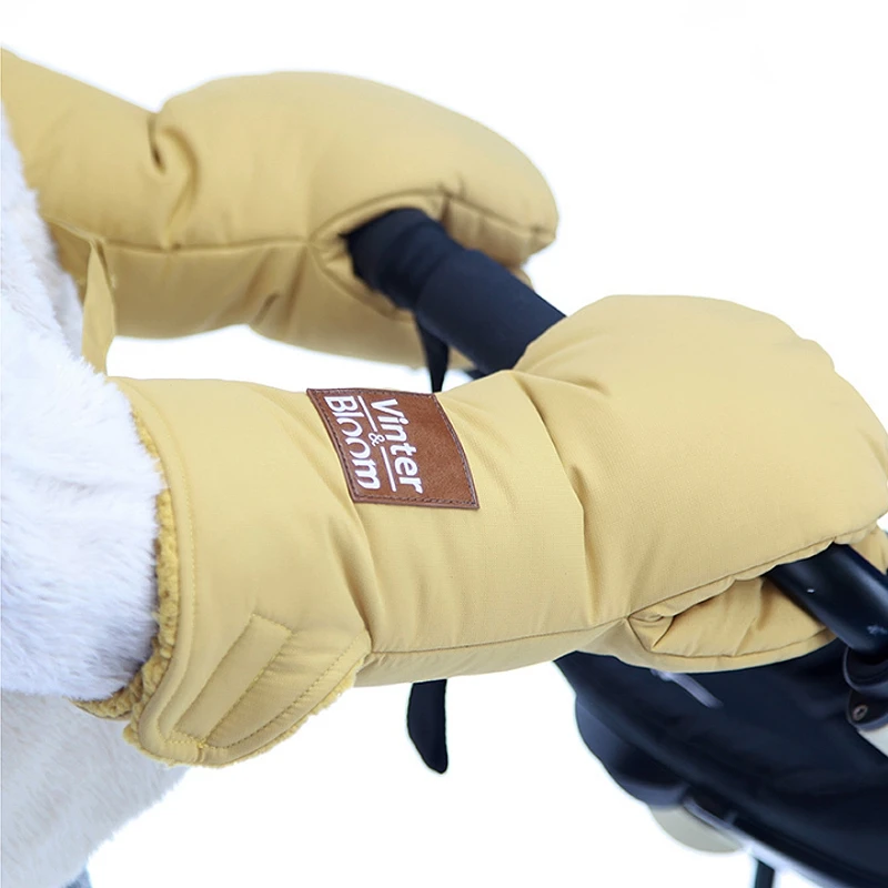 Зимние женские теплые варежки для рук перчатки с принтом водонепроницаемые