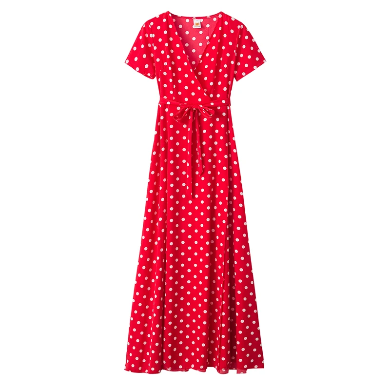 

summer vestidos robe 2020 maxi dress vestido de mujer sexy clothes ropa polka dot vintage long beach fiesta boho celebrity