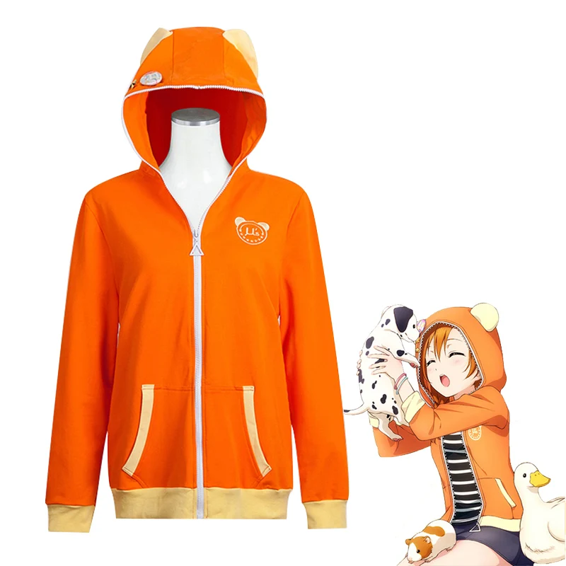 

Аниме Свитшот LoveLive Косплей костюмы Love Live толстовки с капюшоном в стиле униформы Kousaka Honoka куртки Nishikino Maki пальто женский топ для девушек